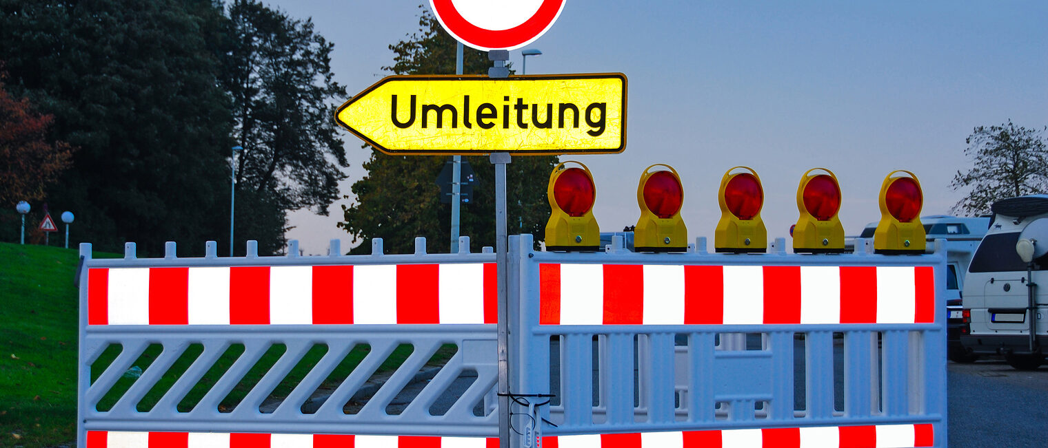 Schild "Umleitung"