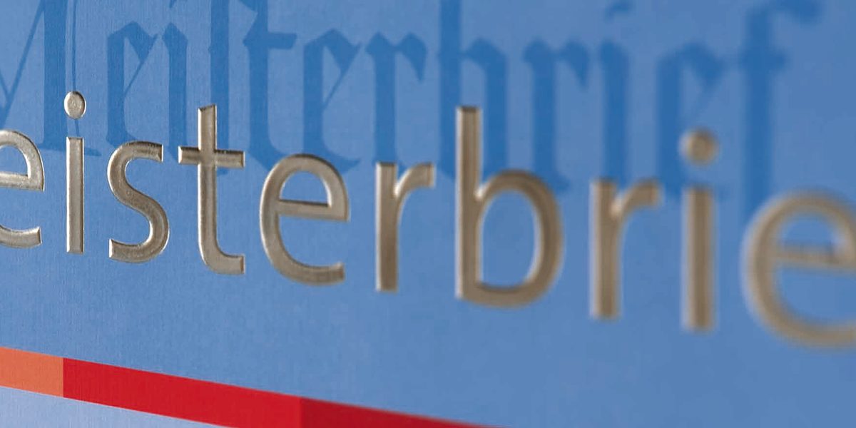 Meisterbrief Handwerkskammer für Unterfranken, Meistertitel