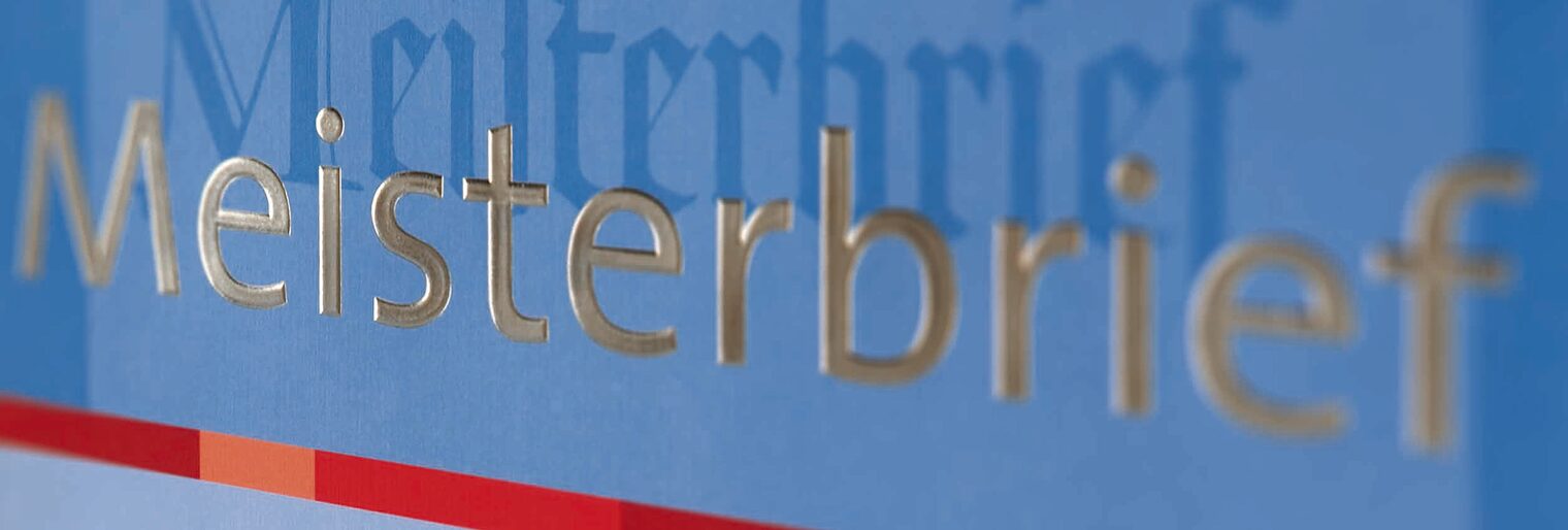 Meisterbrief Handwerkskammer für Unterfranken, Meistertitel