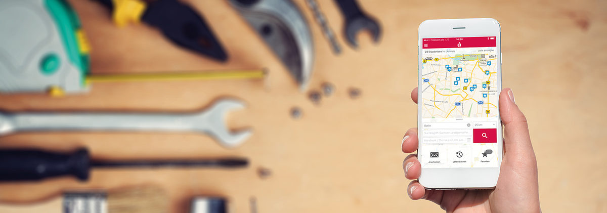 Kostenlose App Sachverständigenradar der Handwerkskammer