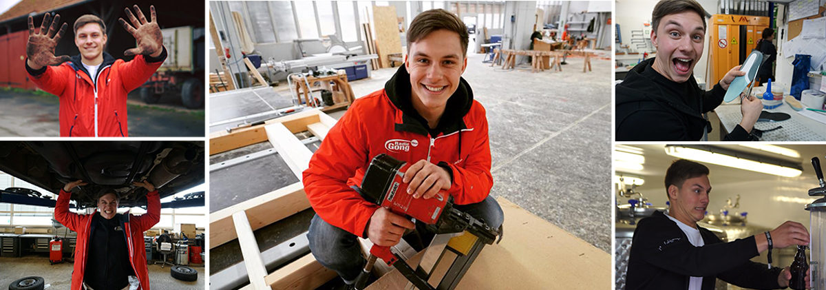 Radioreporter Marius Schneider von Radio Gong Würzburg versuchte sich Ende 2017 in verschiedenen Handwerksberufen und berichtete darüber on Air und in Videos. Ausbildung im Handwerk. Mariues macht's - Radio Gong checkt das Handwerk.