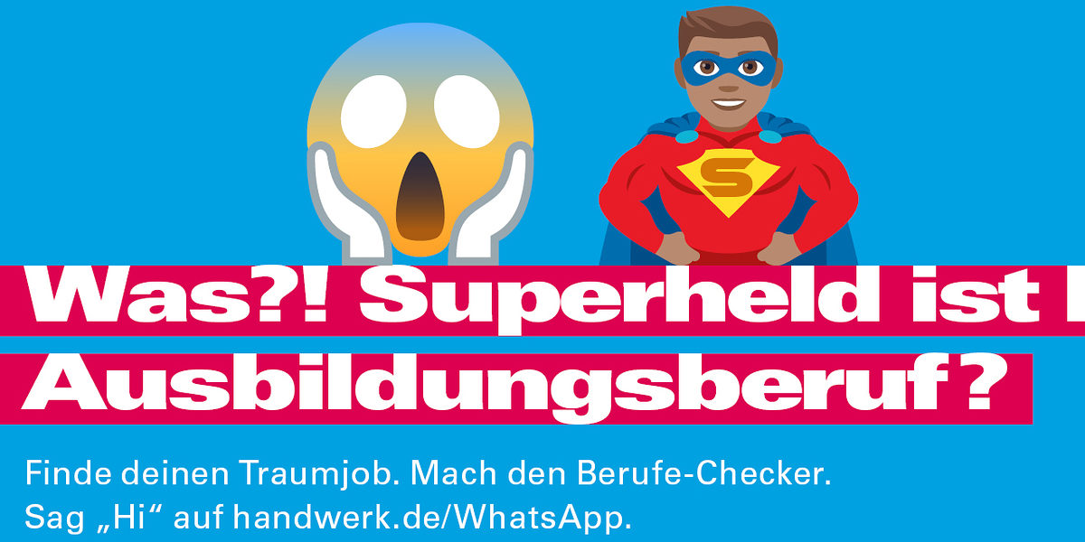 Finde deinen Traumjob Berufe-Checker auf WhatsApp
