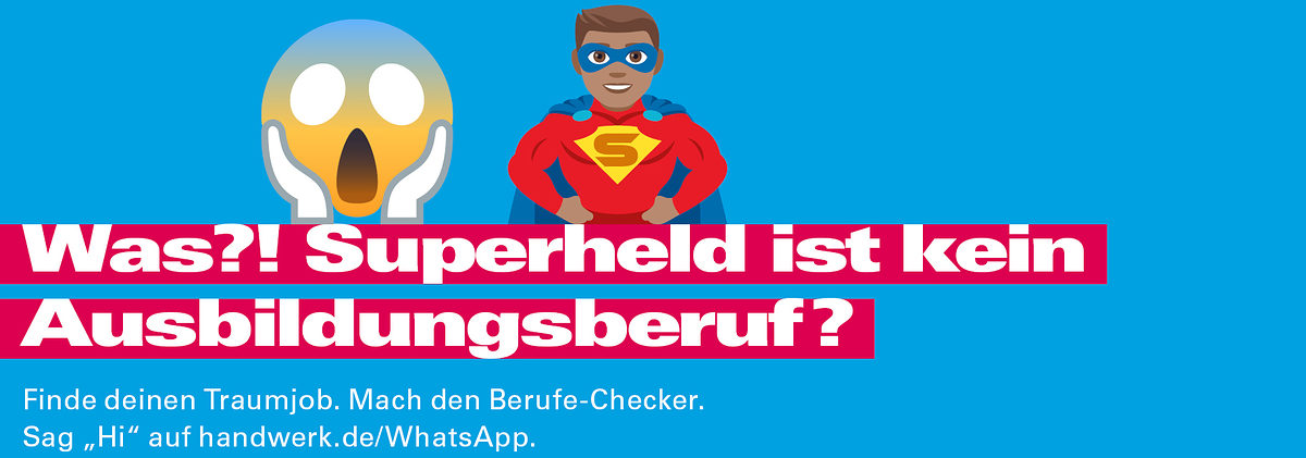 Finde deinen Traumjob Berufe-Checker auf WhatsApp
