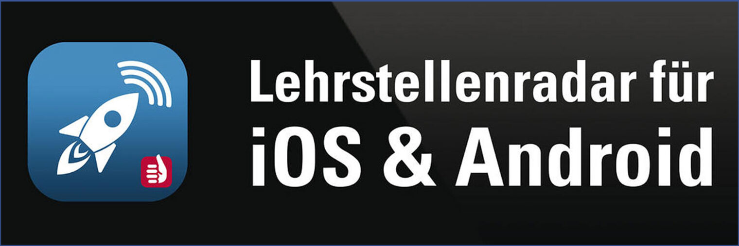 Grafik Lehrstellenradar App-Stores
