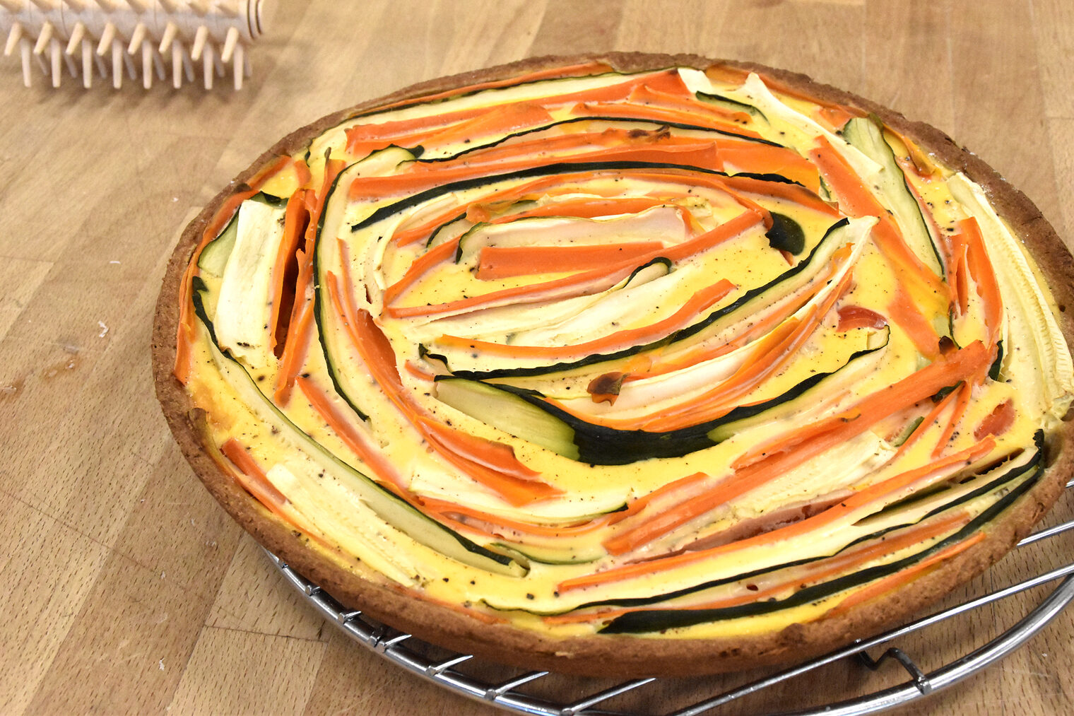 Ratatouille auf einem Blech.