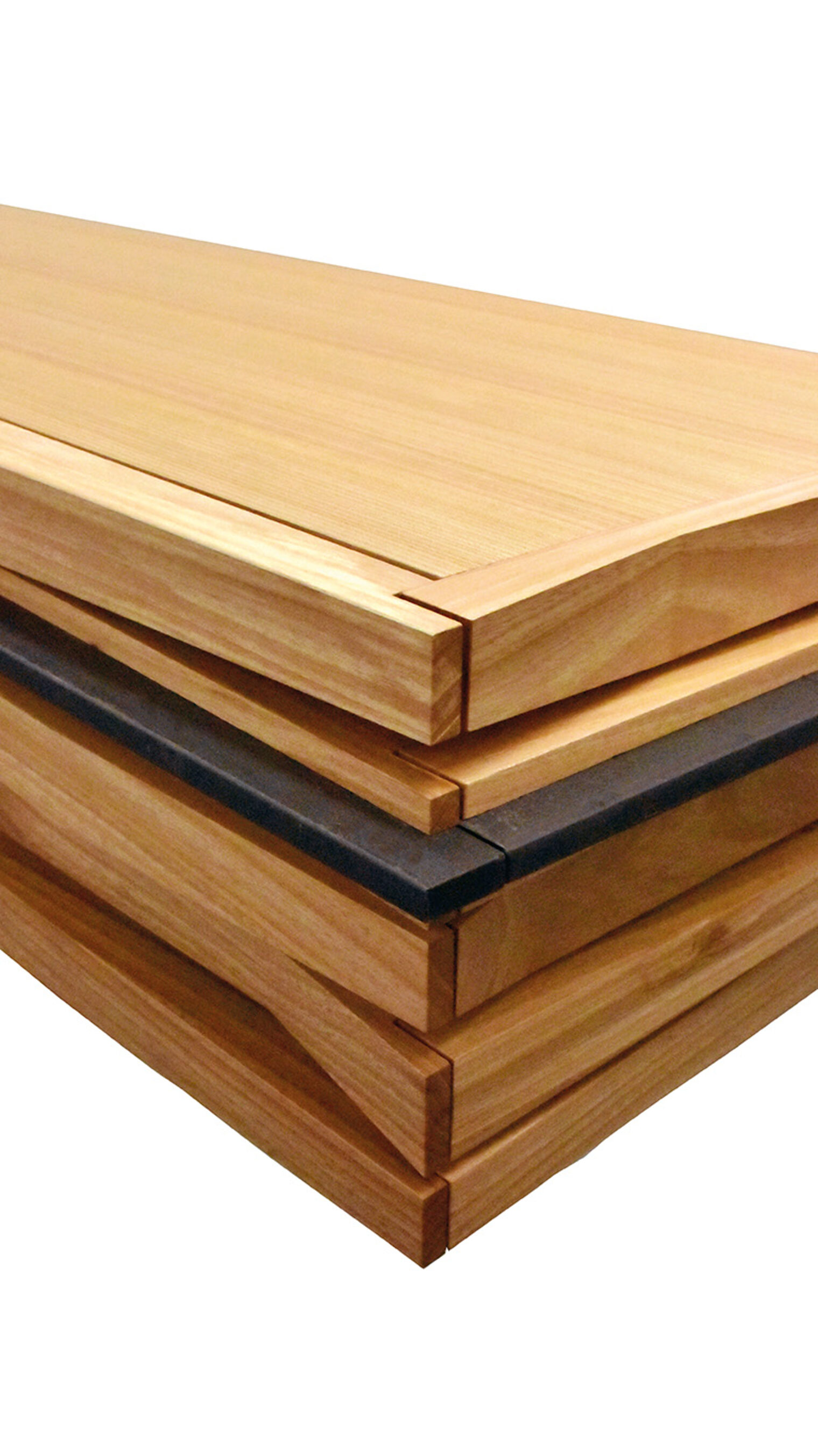 Schreinermeisterstück Detailansicht hängendes Sideboard