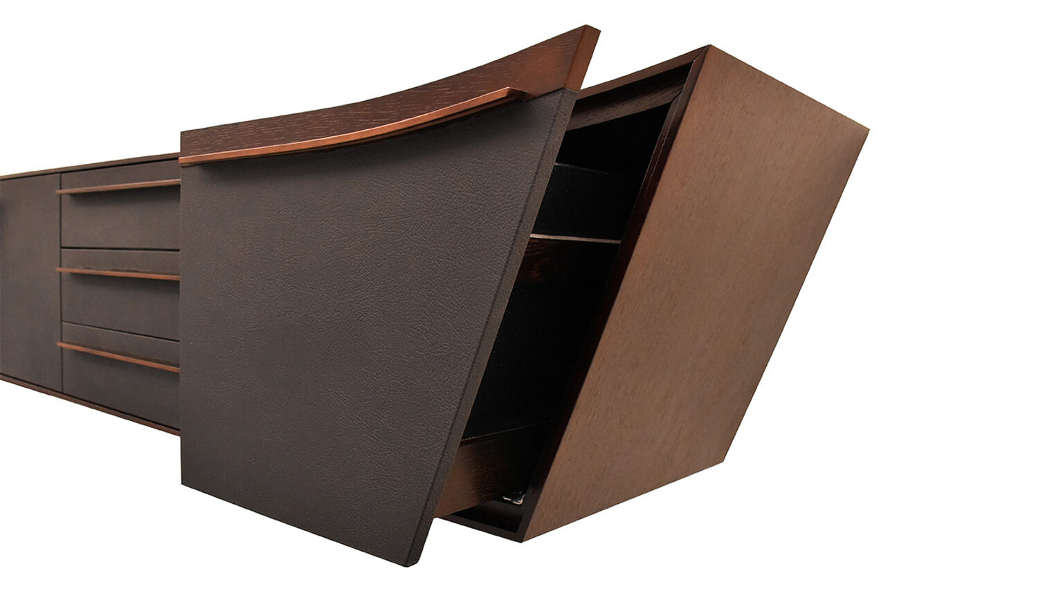 Schreinermeisterstück Sideboard mit aufziehbarem Schubfach