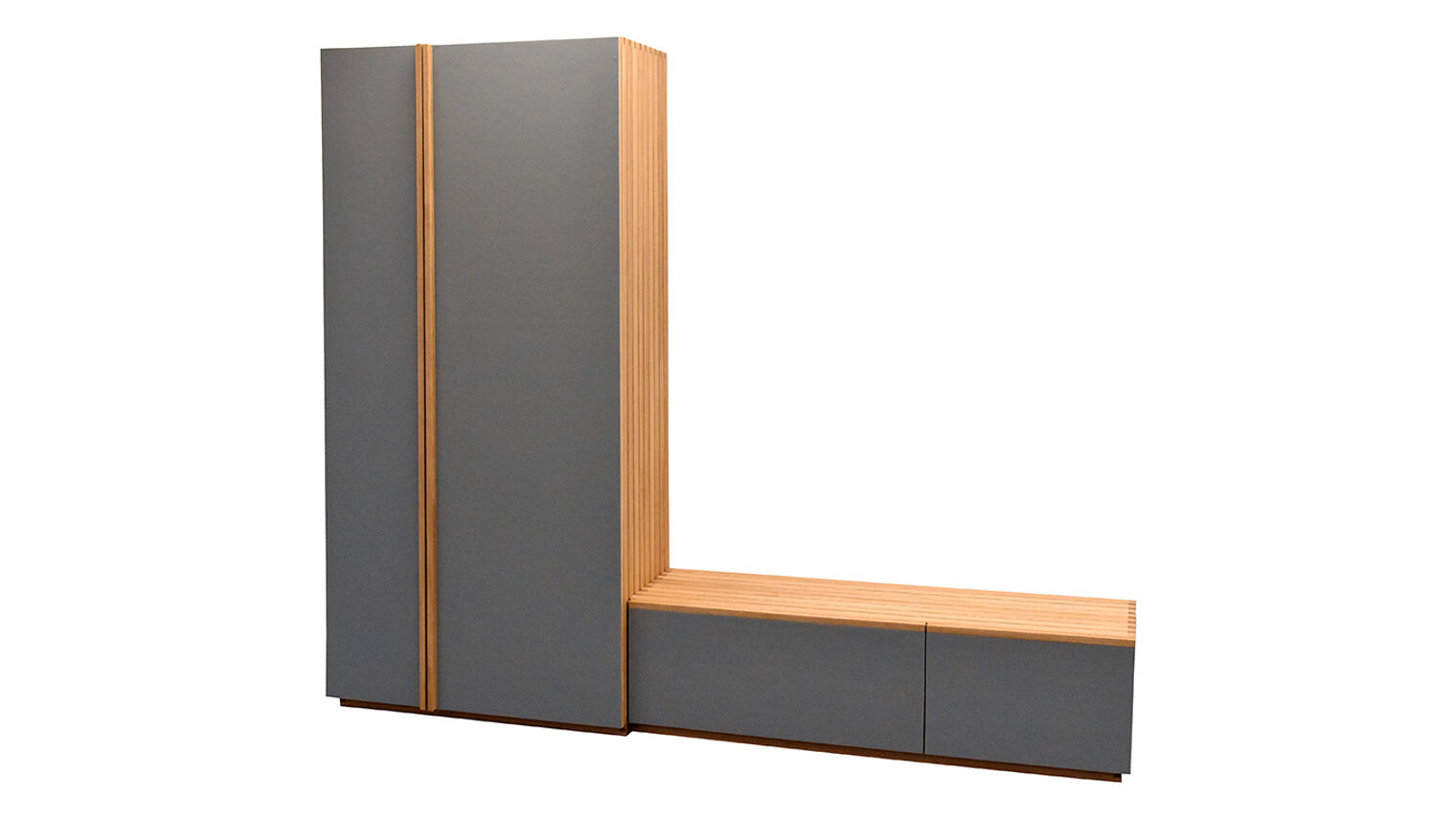Schreinermeisterstück Gesamtansicht Garderobe