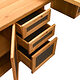Schreinermeisterstück ergonomische Work-Station mit offenen Schubladen