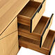 Schreinermeisterstück TV-Sideboard in Eiche mit offenen Schubladen