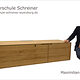 Porträt Maximilian Freitag mit seinem TV-Lowboard als Schreinermeisterstück