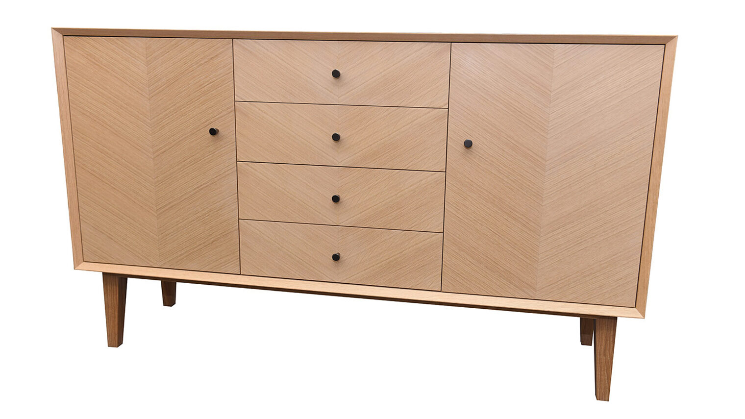 Schreinermeisterstück Gesamtansicht Sideboard in Eiche