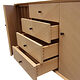 Schreinermeisterstück Schubladen eines Sideboards in Eiche
