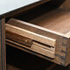 Schreinermeisterstück Detailansicht Sideboard aus Eiche und Naturstein