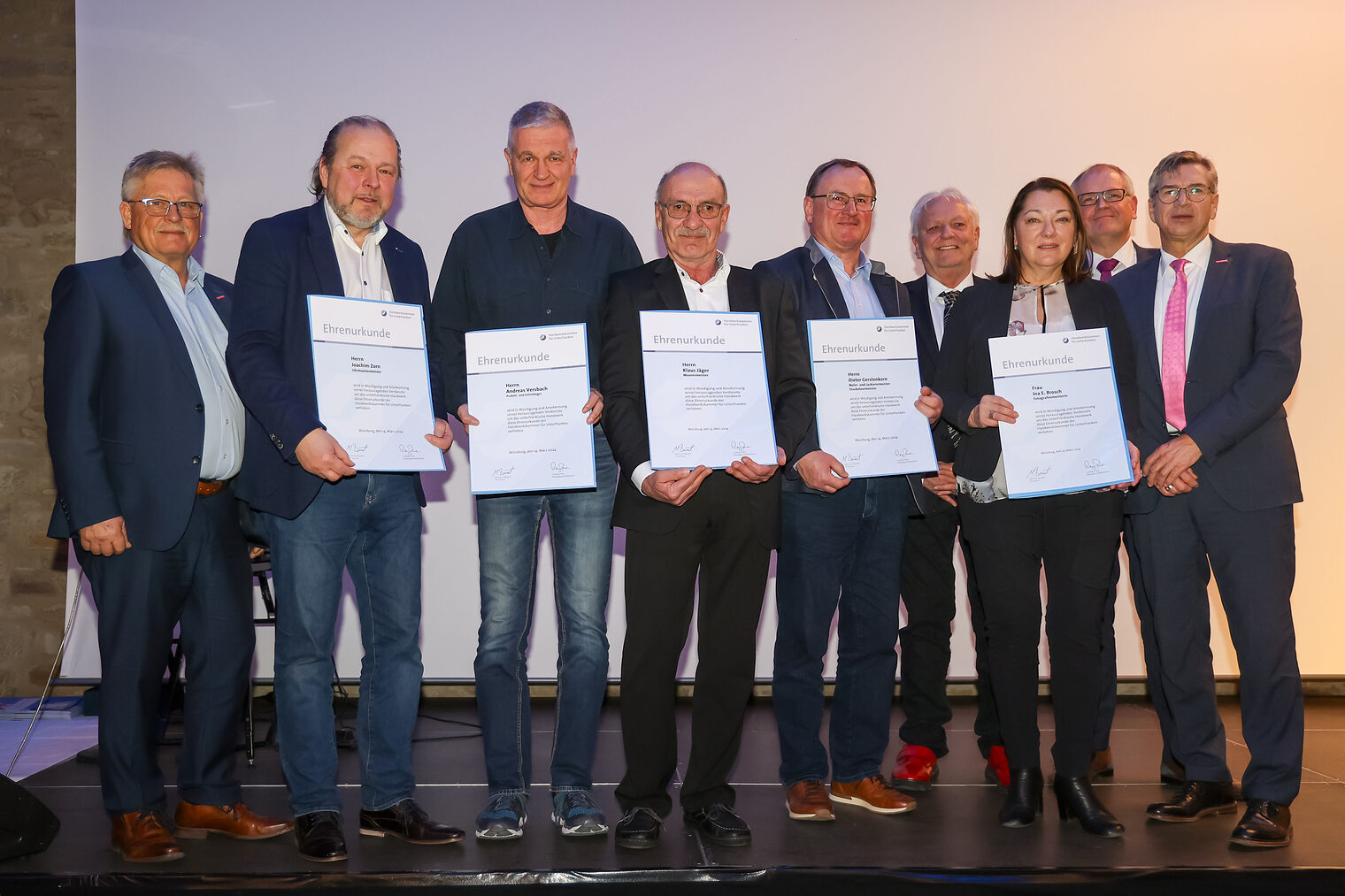 Verdiente Innungsmitglieder - Ehrenamtstag 2024