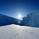 Blick auf Eisberge