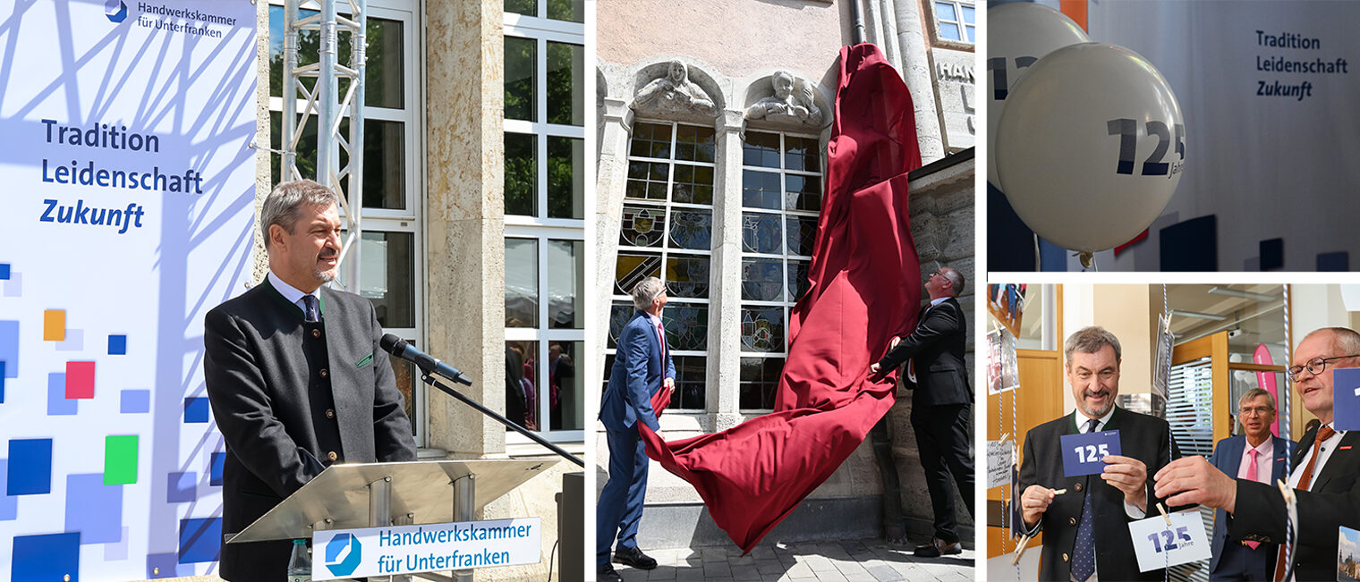 Hoffest 2025 | Handwerkskammer für Unterfranken Collage mit Impressionen des Hoffestes 2025