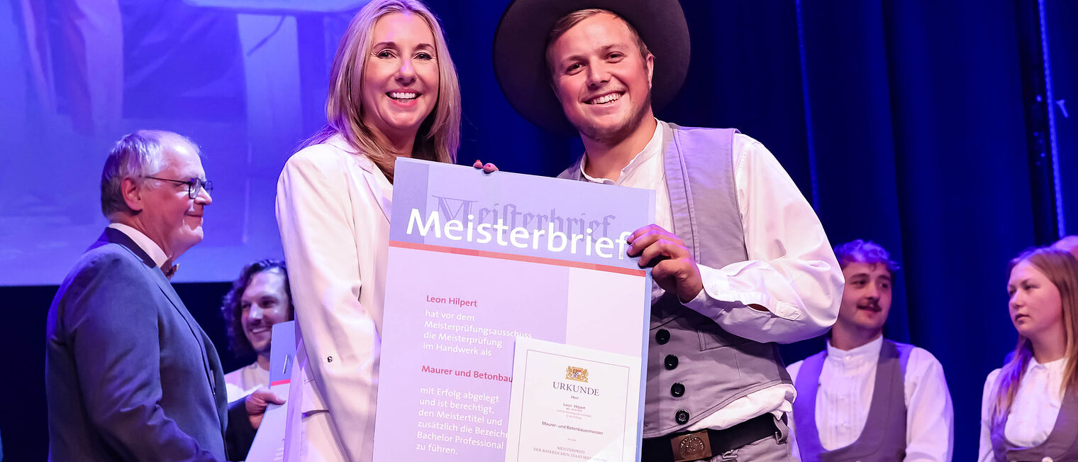 Übergabe Meisterbrief