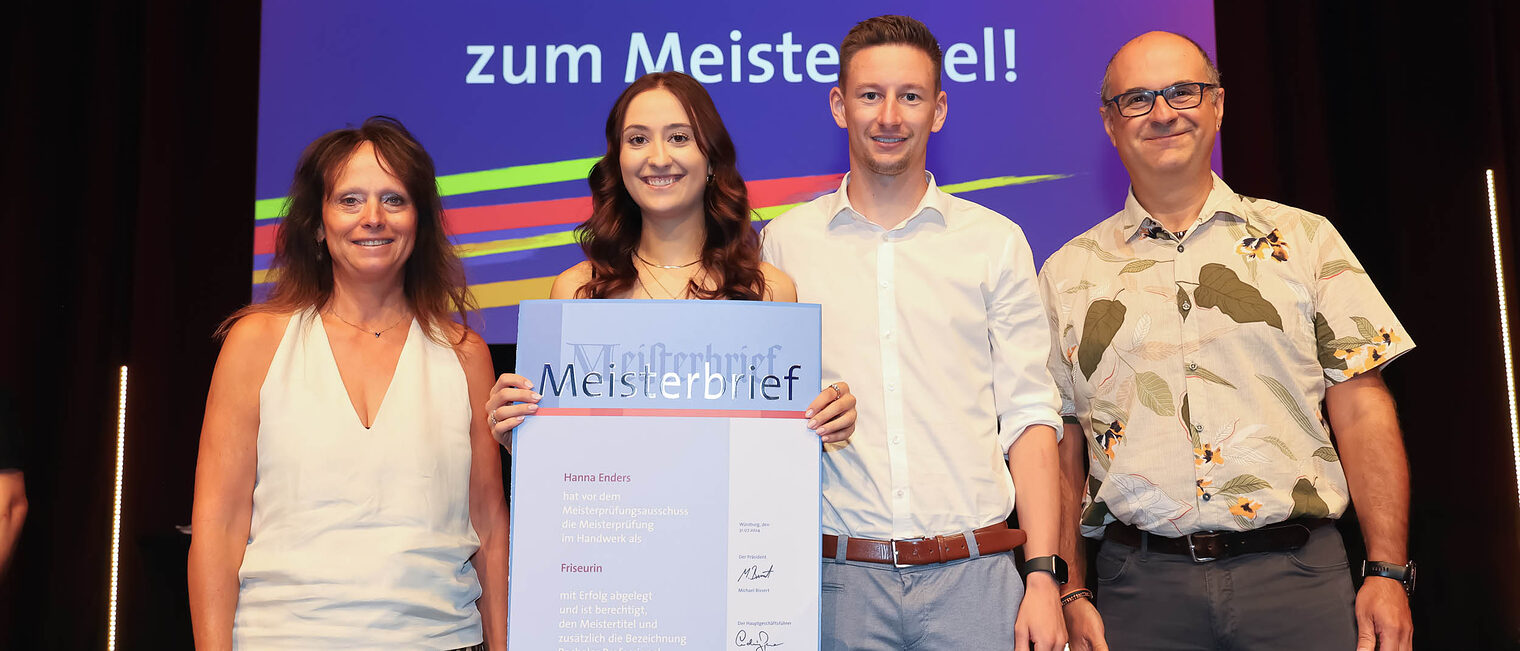 Meisterin mit Familie