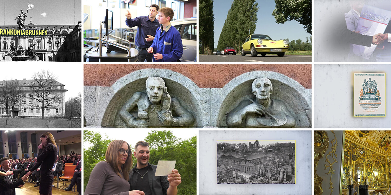 Collage mit Eindrücken aus den Videos "Unerwartetes Wissen"