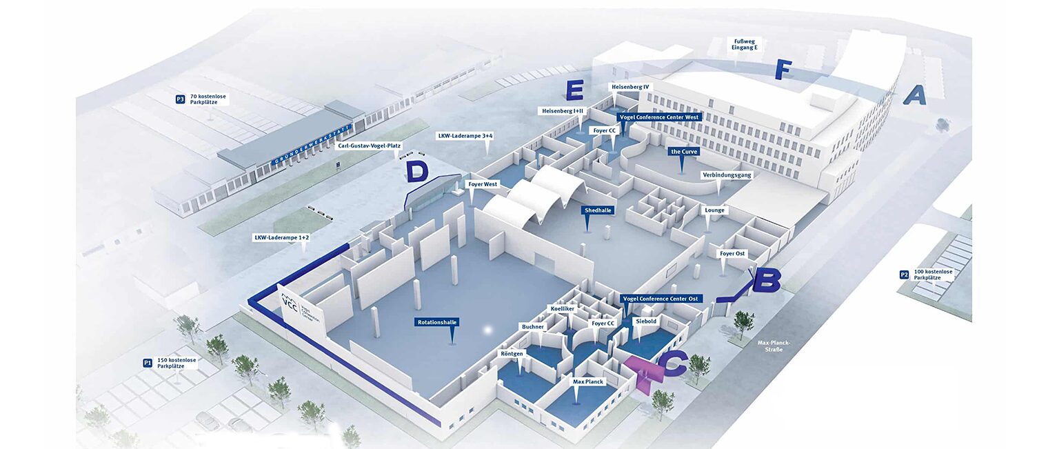 Übersicht Vogel Convention Center Würzburg