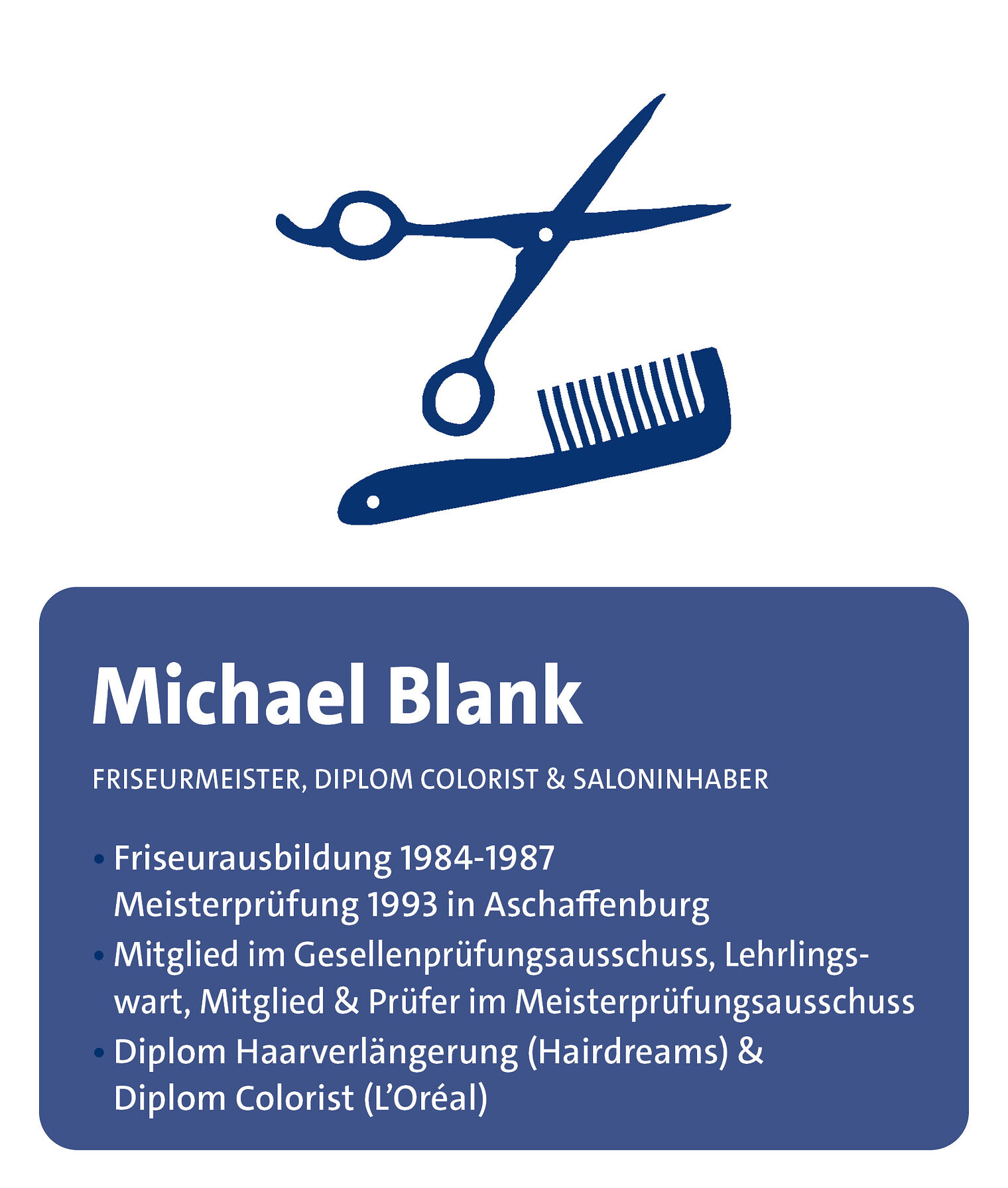 Friseurmeister und Diplom Colorist Michael Blank erklärt Farb- und Verlängerungstechniken im Meisterkurs Friseur/in