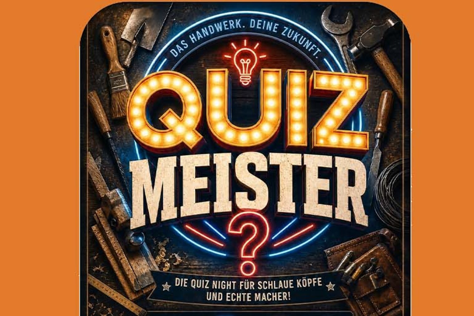 Veranstaltungsflyer Quizmeister