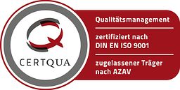 Certqua Logo, Qualitätsmanagement DIN EN ISO 9001 nach AZAV